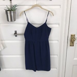 Blue silk madewell mini dress size 0